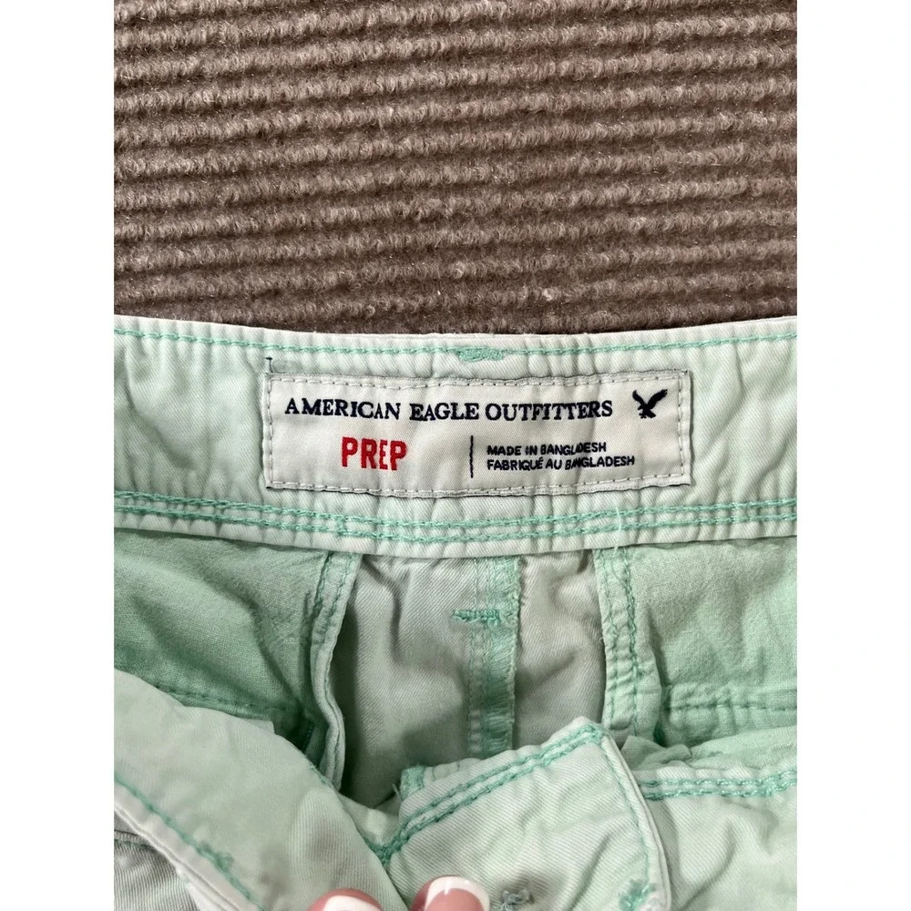American Eagle Outfitters Prep Shorts Mens 28 Mint‎ Green Cotton Chino